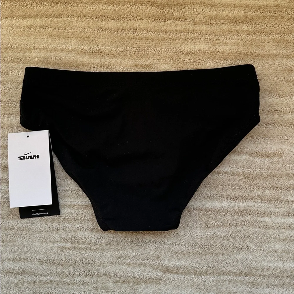 NWT Nike Swim HydraStrong Essential Black Men's Swim Brief Size Small 28”